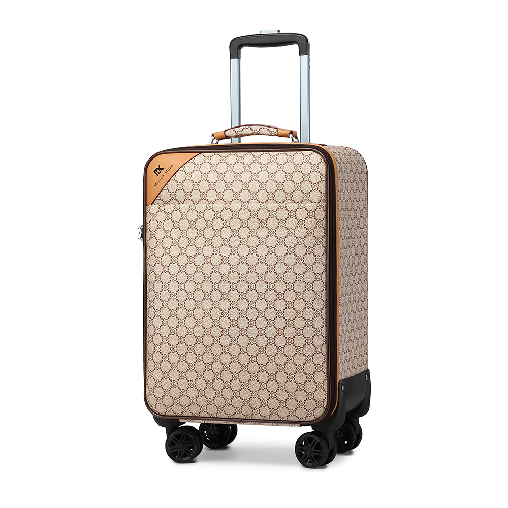 Monica Muse 20-inch Classic Vintage Checkless Luggage