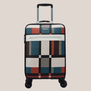 Monica Muse 20-inch Classic Vintage Checkless Luggage